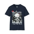 thumbnail image 1 of I Believe I Saw the Beers" Funny Christmas Bigfoot Unisex Softstyle T-Shirt, 1 of 3