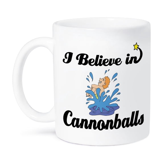 3dRose, I Believe In Cannonballs, 11oz Mug