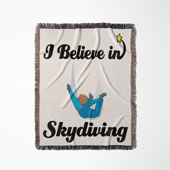 I Believe In Skydiving, Woven Blanket