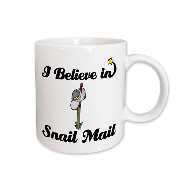 3drose, I Believe in Snail Mail, 15oz Mug