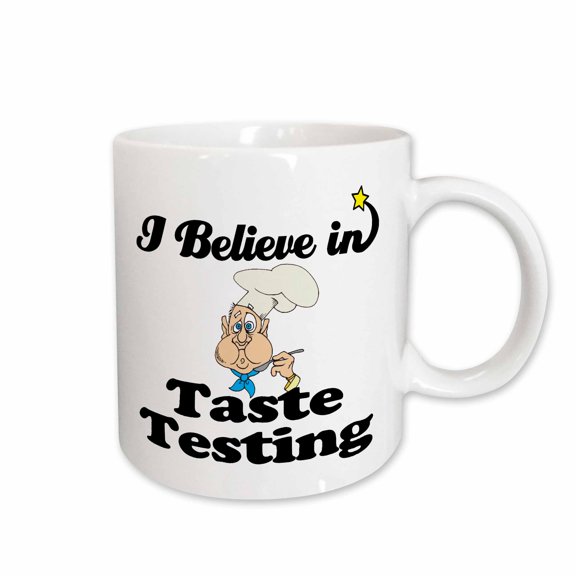 3drose, I Believe in Taste Testing, 15oz Mug