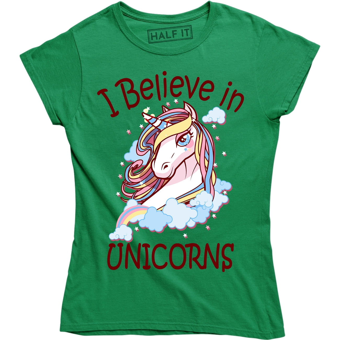 I Believe In Unicorn Funny Mythical Magic Women s T Shirt