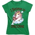 thumbnail image 1 of I Believe In Unicorn - Funny Mythical Magic Women's T-Shirt, 1 of 4