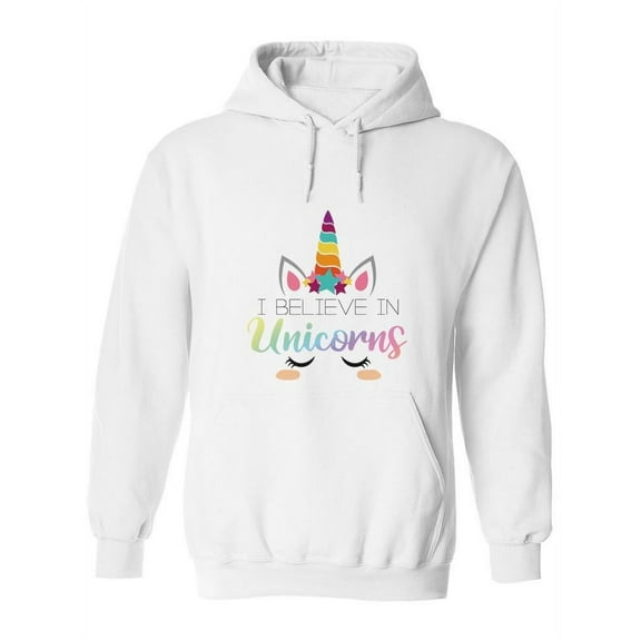 I Believe In Unicorns Hoodie Women -SPIdeals Designs, Female Large