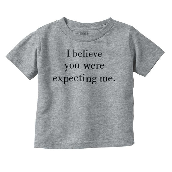 I Believe You Were Expecting Me Toddler Boy Girl T Shirt Infant Toddler Brisco Brands 2T