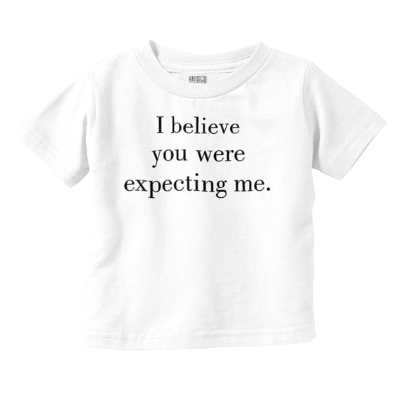I Believe You Were Expecting Me Toddler Boy Girl T Shirt Infant Toddler Brisco Brands 3T