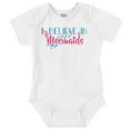 thumbnail image 1 of I Believe in Mermaids Cute Adorable Bodysuit Jumper Girls Infant Baby Brisco Brands NB, 1 of 6