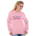 thumbnail image 1 of I Believe in Mermaids Cute Adorable Women Crewneck Sweatshirt Brisco Brands 2X, 1 of 6