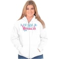 thumbnail image 1 of I Believe in Mermaids Cute Adorable Womens Plus Size Graphic Zipper Hoodie Brisco Brands 3X, 1 of 5
