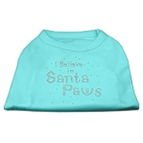 I Believe in Santa Paws Shirt Aqua S (10)