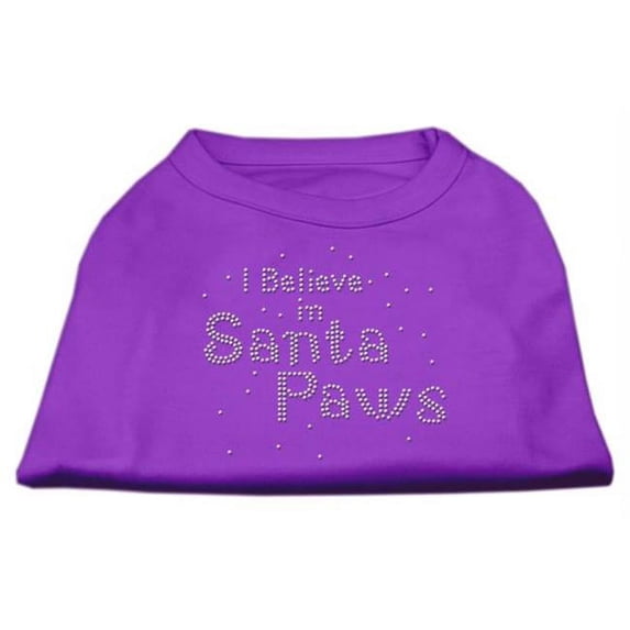 I Believe in Santa Paws Shirt Purple S (10)