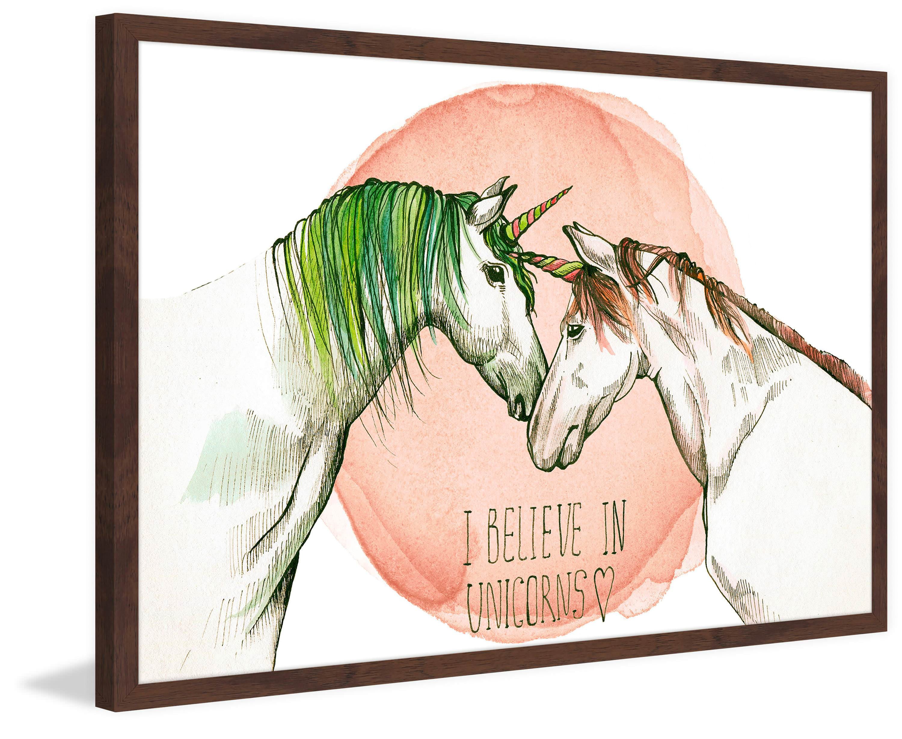 I Believe in Unicorns II Framed Painting Print