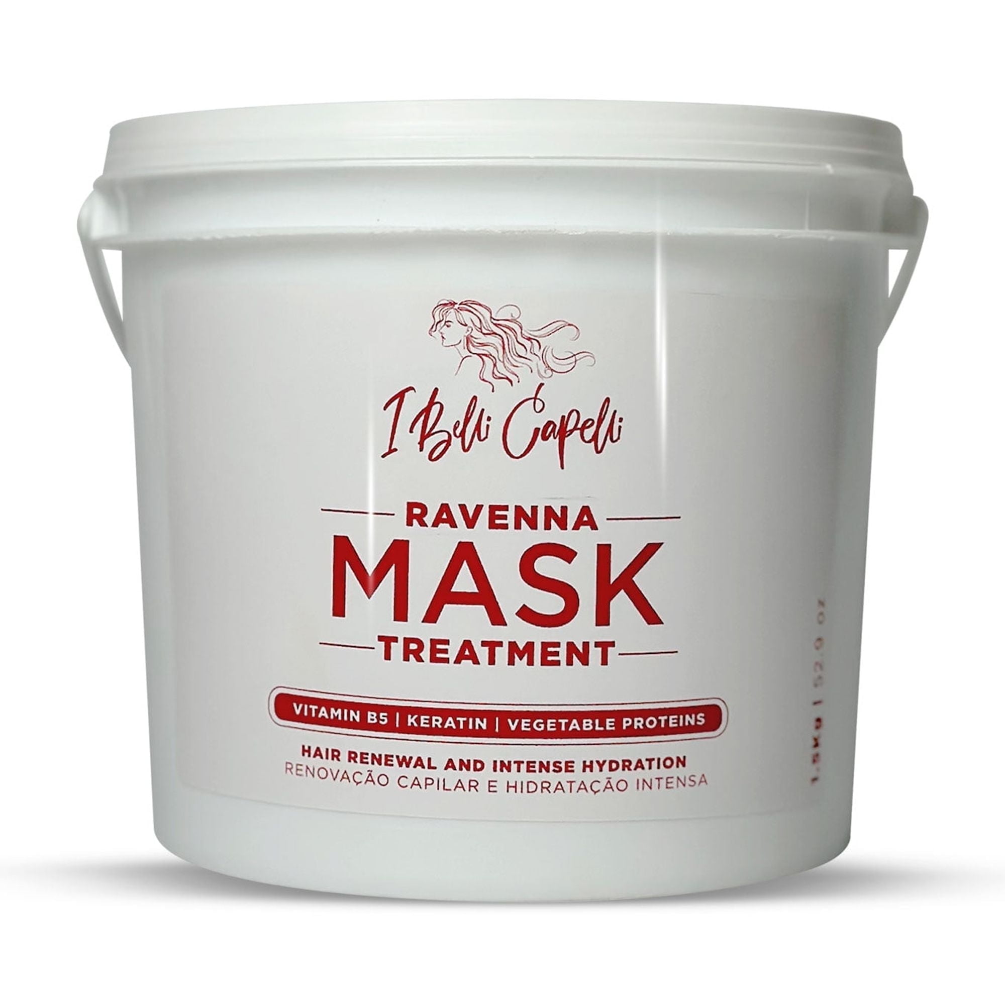 I Belli Capelli Ravenna Professional Hair Mask for Damaged Hair & Moisture for All Hair Types - Deep Conditioning Hair Mask for Dry Hair, Mascarilla Para El Cabello, Large Size 1.5 kg