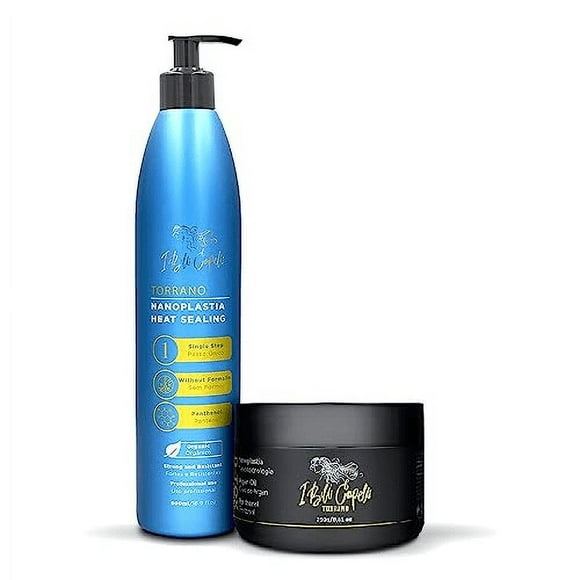 I Belli Capelli Torrano Keratin Hair Treatment Kit - Formaldehyde-Free Straightening with Nanoplastia and B-tox (2 Pack)