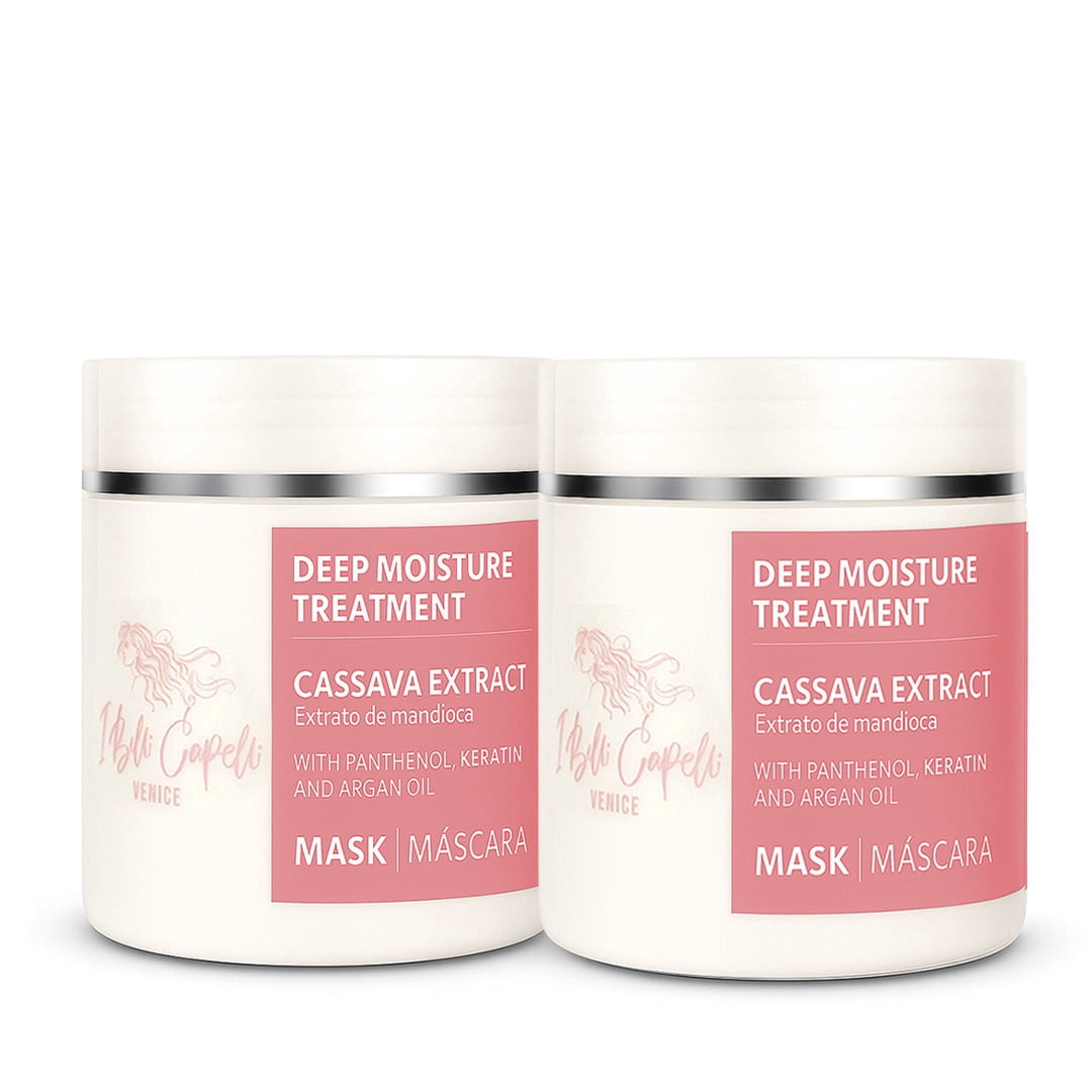 I Belli Capelli Venice Cassava Extract Mask with Panthenol Keratin and Argan Oil 2x500g/2x17.6 oz