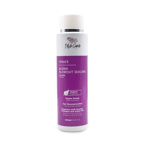 I Belli Capelli Venice Organic Keratin Treatment Formaldehyde Free- Blowout Reconstructive Organic Hair Treatment Straightening in 1 Step for Blond and Tinted Hairs-Progressiva, 500ml/16.9 fl.oz
