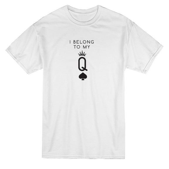 I Belong To My Queen Card Matching Couple Men's T-shirt
