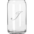thumbnail image 1 of I Bix Script Monogram Etched 16oz Libbey Can Glass, 1 of 1