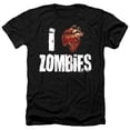 thumbnail image 1 of - I Bloody Heart Zobmies - Heather Short Sleeve Shirt - Large, 1 of 2