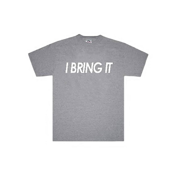 I Bring It Graphic T- Shirt Grey Large