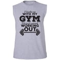 thumbnail image 1 of I Broke Up With My Gym Adult Sleeveless Tee, 1 of 4