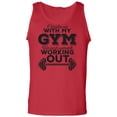thumbnail image 1 of I Broke Up With My Gym Adult Tank Top, 1 of 3