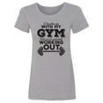 thumbnail image 1 of I Broke Up With My Gym Womens crewneck tee, 1 of 2