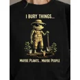 thumbnail image 1 of I Bury Things Maybe Plants Frog Lifestyle T-shirt, 1 of 4