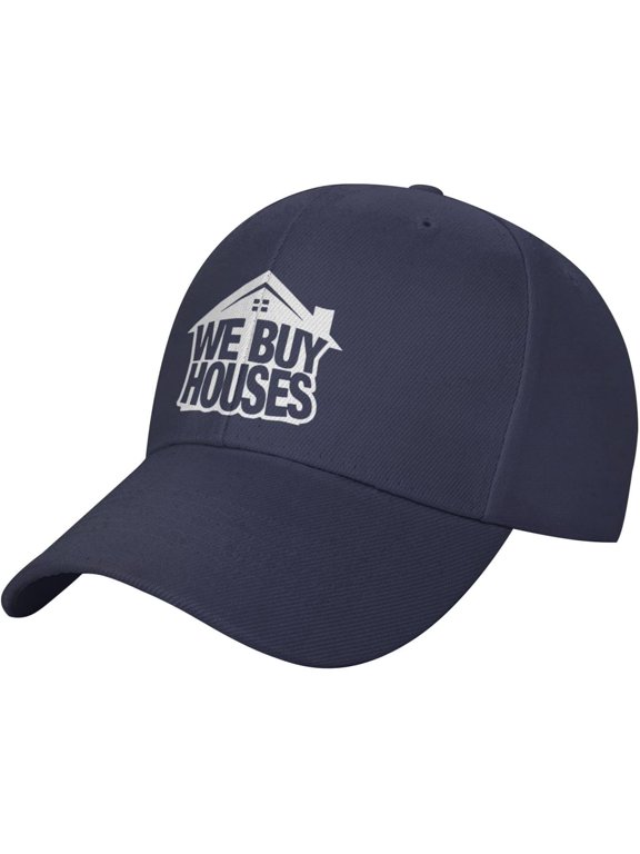 Hats for Men Pre-Curve Brim Visor Classic Baseball Cap Fashoin Black Trucker Hat Adjustable