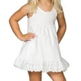 thumbnail image 1 of I.C. Collections Baby Girls White Adjustable Tea-Length Slip, 3m - 6x, 1 of 2