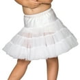 thumbnail image 1 of I.C. Collections Girls Comfortable Elastic Waist Bouffant Half Slip Petticoat, White/Pink, 1 of 2