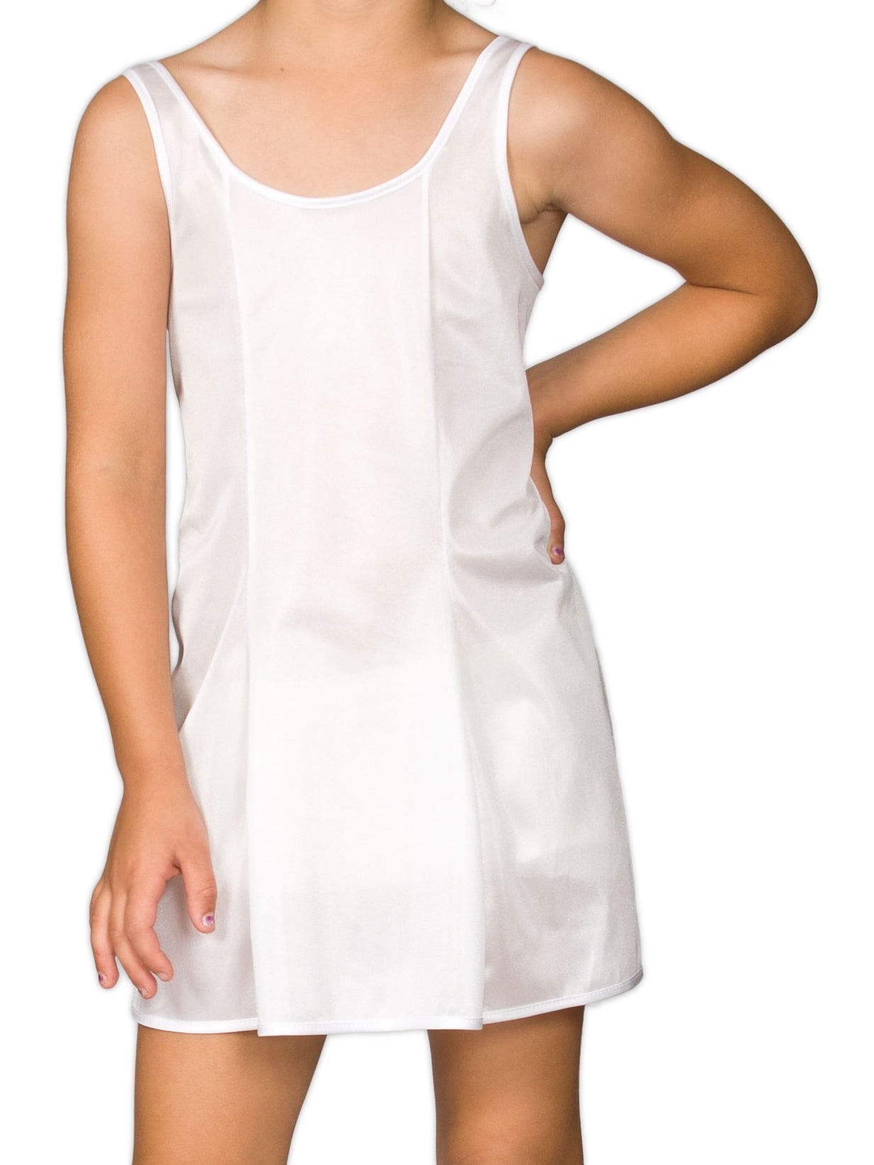 I.C. Collections Girls White Bouffant Sweetheart Slip Petticoat 2t 14