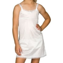 I.C. Collections Little Girls White Simple Empire Waist Slip, 4 - 14