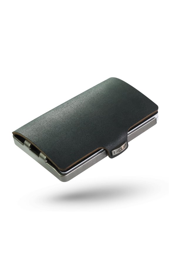 Original Cardholder with Moneyclip - Smooth Leather Slim Wallet - Leather Wallet - Premium Wallet - Cardholder - Soft Touch Black Y101