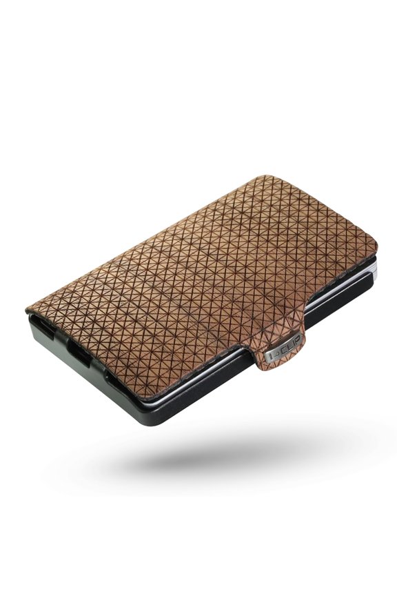 Original Credit Card Case with Money Clip - Design Slim Wallet - Leather Wallet - Premium Wallet - Card Case - Nut Tree Y101