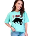thumbnail image 1 of I Call Bull Funny Statement, Chalky Mint Comfort Colors T-Shirt, Small, 1 of 3