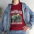thumbnail image 1 of I Came I Mowed I Kicked Grass Riding Mower Mowing Dad T-Shirt, 1 of 2