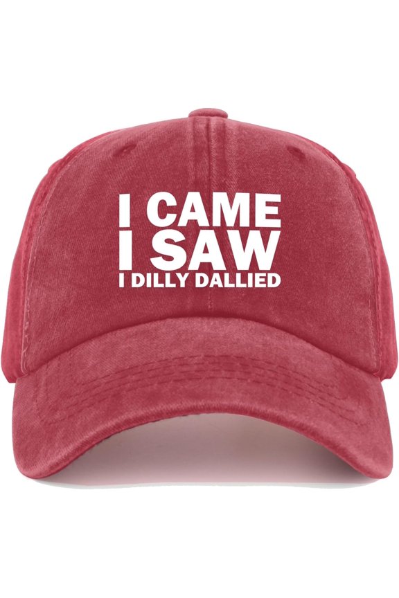 I Came I Saw I Dilly DALLIED Cap Women Baseball Hat