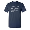 thumbnail image 1 of I Came I Saw I Forgot What I Was Doing Sarcastic Humor Graphic Novelty Funny Tall T Shirt, 1 of 1