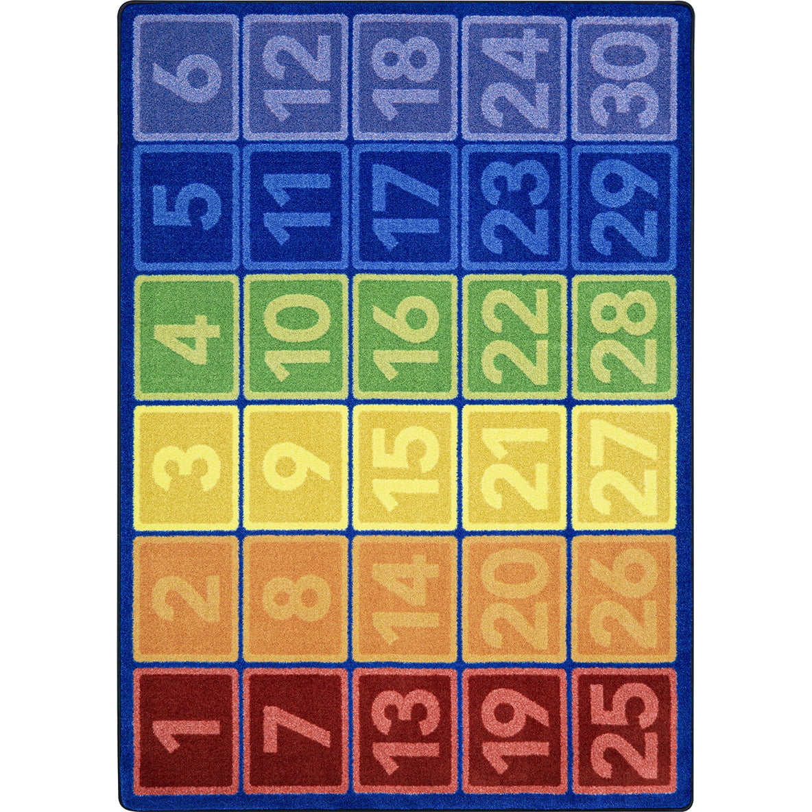 Joy Carpets I Can Count 5'4" x 7'8" Indoor Area Rug in Color Multi