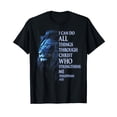 thumbnail image 1 of I Can Do All Thing Through Christ Lion Philippians Faith T-Shirt, 1 of 5