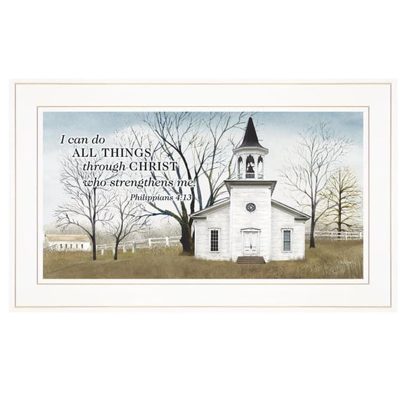 TrendyDecor4U I Can Do All Things By Billy Jacobs Framed Print BJ1110A-226G