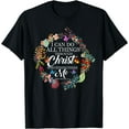 thumbnail image 1 of I Can Do All Things Through Christ Butterfly Art - Religious T-Shirt, 1 of 3