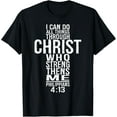thumbnail image 1 of I Can Do All Things Through Christ T-ShirtMen and women, Black T-shirt, size: Extra large, 1 of 4