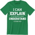 thumbnail image 1 of I Can Explain It To You Funny College Humor Geek Nerd Mens Tee Shirt, 1 of 4