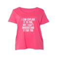 thumbnail image 1 of I Can Explain It To You Womens Plus Size Scoopneck Tee, 1 of 1