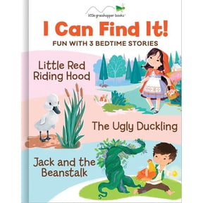 Pre-Owned I Can Find It! Fun with 3 Bedtime Stories: Little Red Riding Hood / The Ugly Duckling / Jack and the Beanstalk (Board Book)