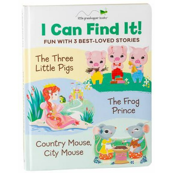 Pre-Owned I Can Find It! Fun with 3 Best-Loved Stories (Large Padded Board Book): The Three Little Pigs, the Frog Prince, Country Mouse City Mouse (Board book) 1640309438 9781640309432