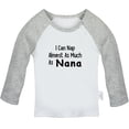 thumbnail image 1 of I Can Nap Almost as Much as Nana Funny T shirt For Baby, Newborn Babies T-shirts, Infant Tops, 0-24M Kids Graphic Tees Clothing (Long Gray Raglan T-shirt, 12-18 Months), 1 of 4