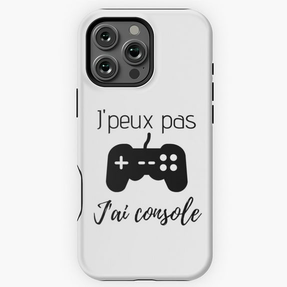 I Can Not Console Funny Gamer Pun Phone Case for iPhone 16 15 14 13 12 11 Pro Max